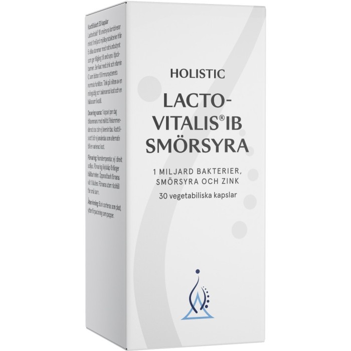 Holistic Vitalis IB Smørsyre 30kaps i gruppen Helse / Anvendelsesområde / Mave & Tarm hos Rawfoodshop Scandinavia AB (11150-1)