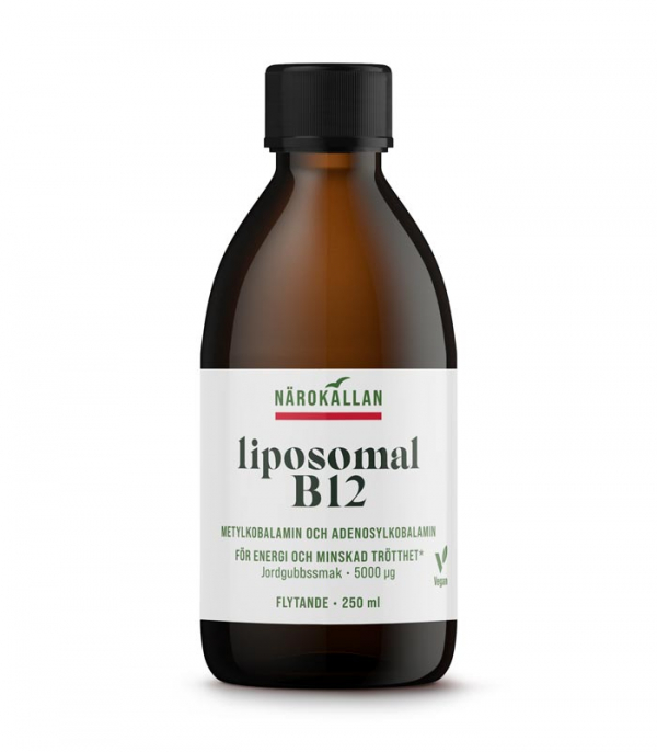 Liposomal B12 5000 mcg 250ml i gruppen Helse / Kosttilskud / Vitaminer / Enkelte vitaminer hos Rawfoodshop Scandinavia AB (1872)