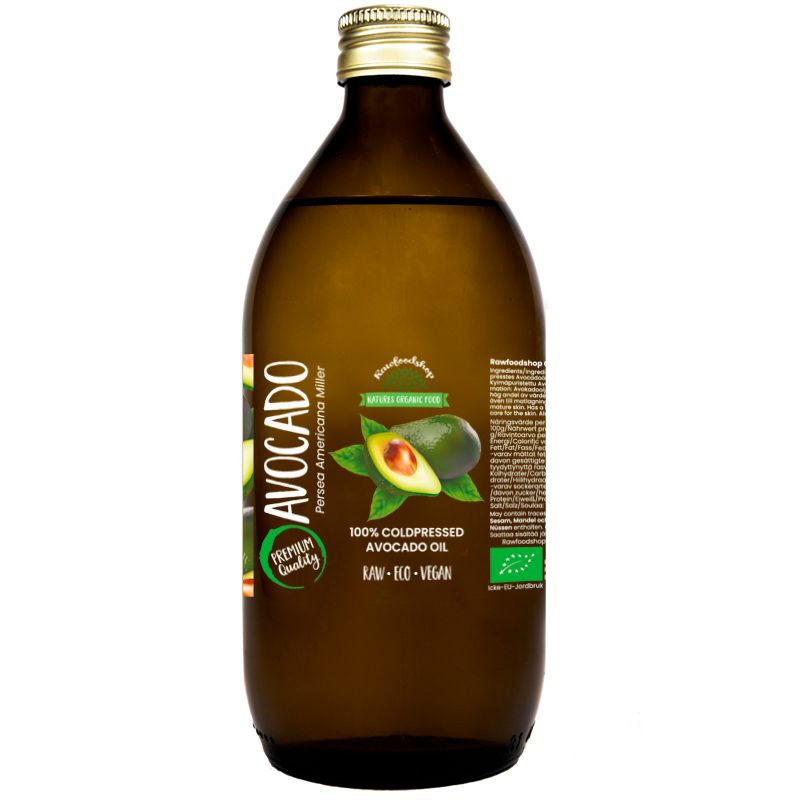 Avokadoolie ØKO 150 ml i gruppen Råvarer & Drikke / Spisekammer / Smør & Olier / Olier hos Rawfoodshop Scandinavia AB (40138-2)
