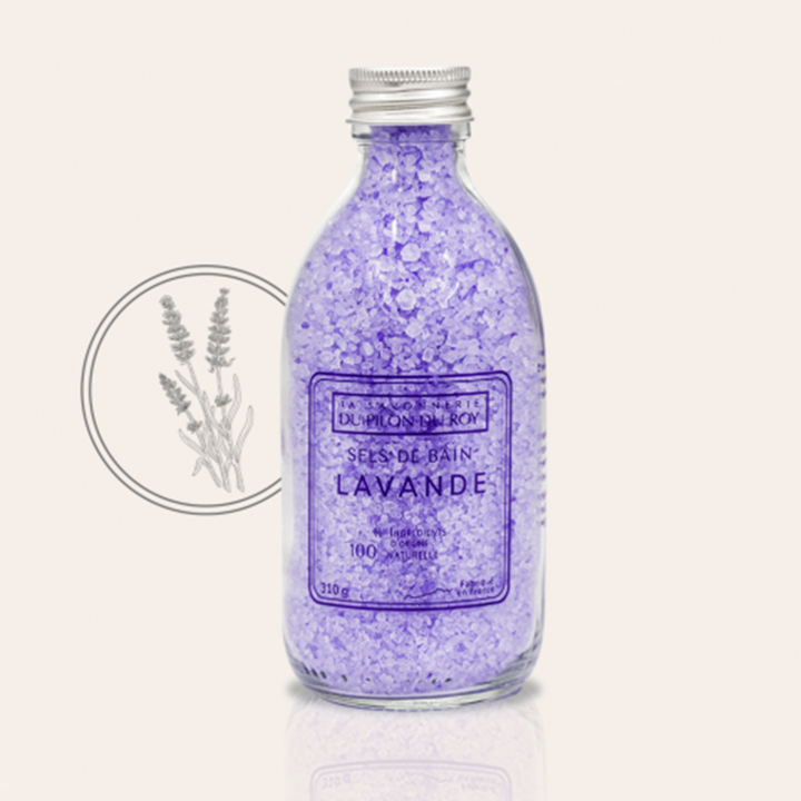 Lavendel Badesalt 310g i gruppen Kropspleje hos Rawfoodshop Scandinavia AB (BS01)