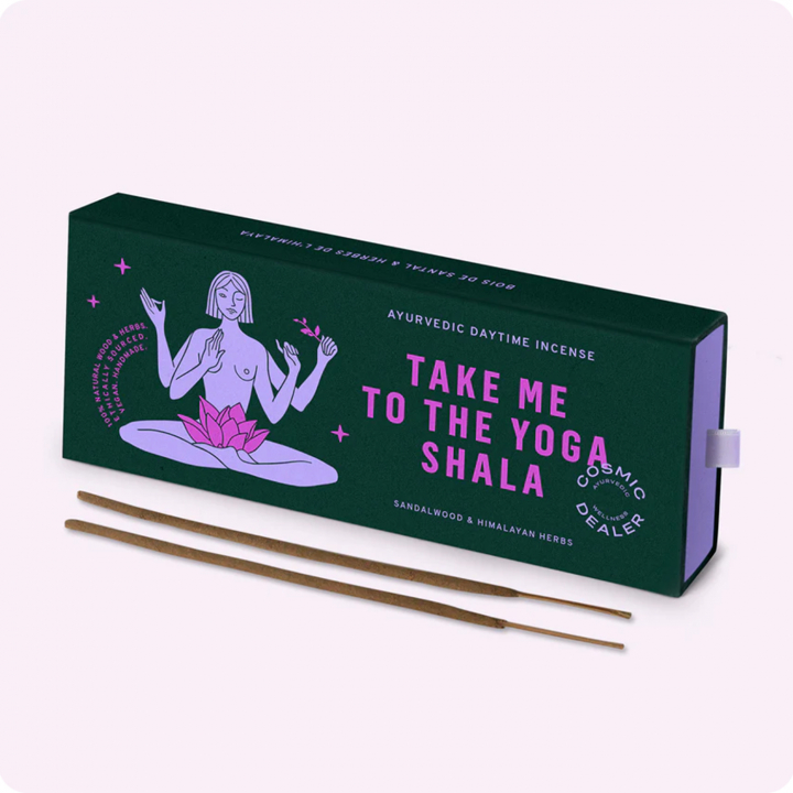Røgelse Take Me To The Yoga Shala 30 stk. i gruppen Hjem & Sjæl / Ritual & Ceremoni / Røgelse, Lys og Dufte hos Rawfoodshop Scandinavia AB (INYOGA)