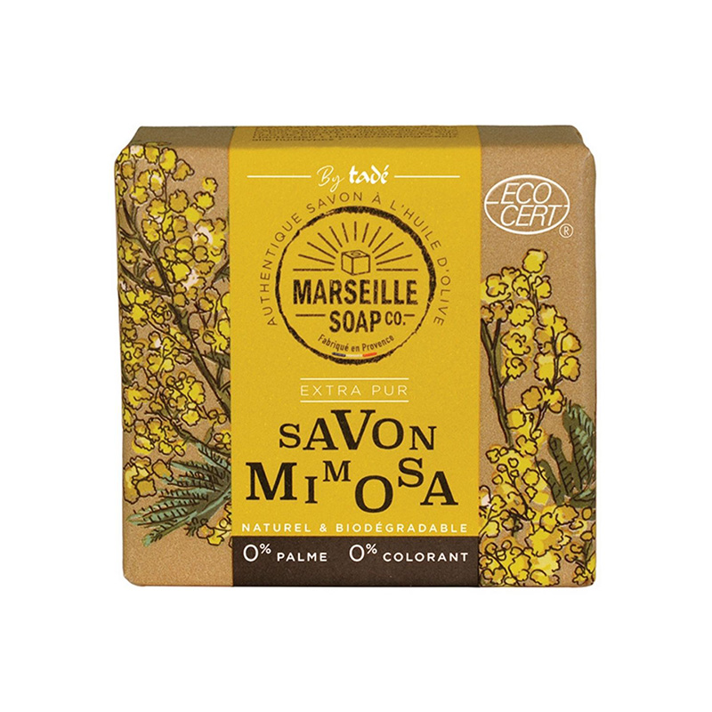 Fast Marseille Sæbe 100g Mimosa i gruppen Kropspleje / Færdigvarer / Sæbe hos Rawfoodshop Scandinavia AB (TADSOLIDM4963)