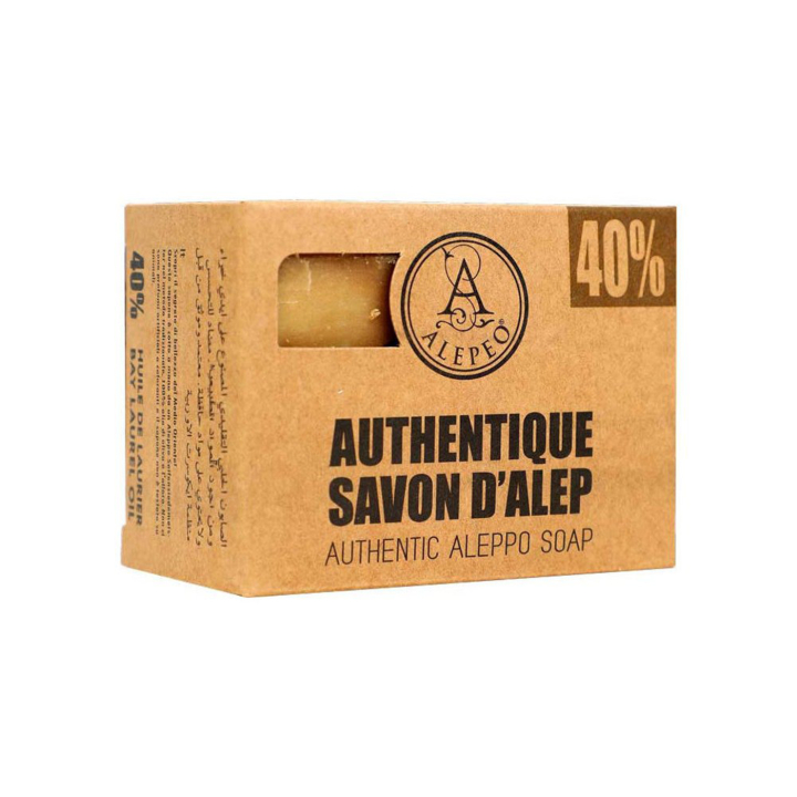 Alepposæbe Laurbærolie 40% 200g i gruppen Kropspleje / Færdigvarer / Sæbe hos Rawfoodshop Scandinavia AB (061528)