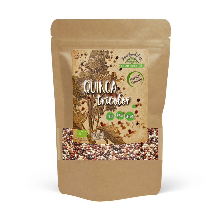 Quinoa Tre farver ØKO 500g i gruppen Råvarer & Drikke / Spisekammer / Frø hos Rawfoodshop Scandinavia AB (10187-1)