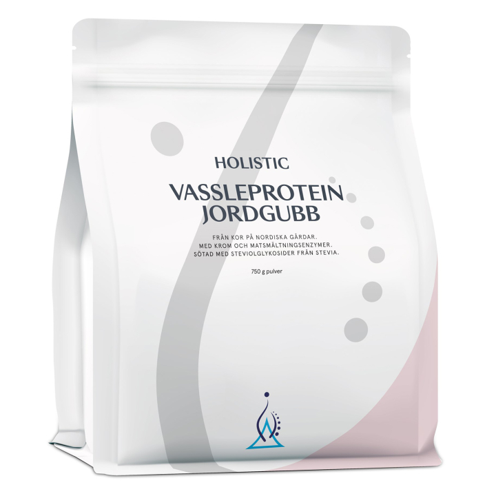 Holistic Valleprotein Jordbær 750g i gruppen Helse / Kosttilskud hos Rawfoodshop Scandinavia AB (10705)