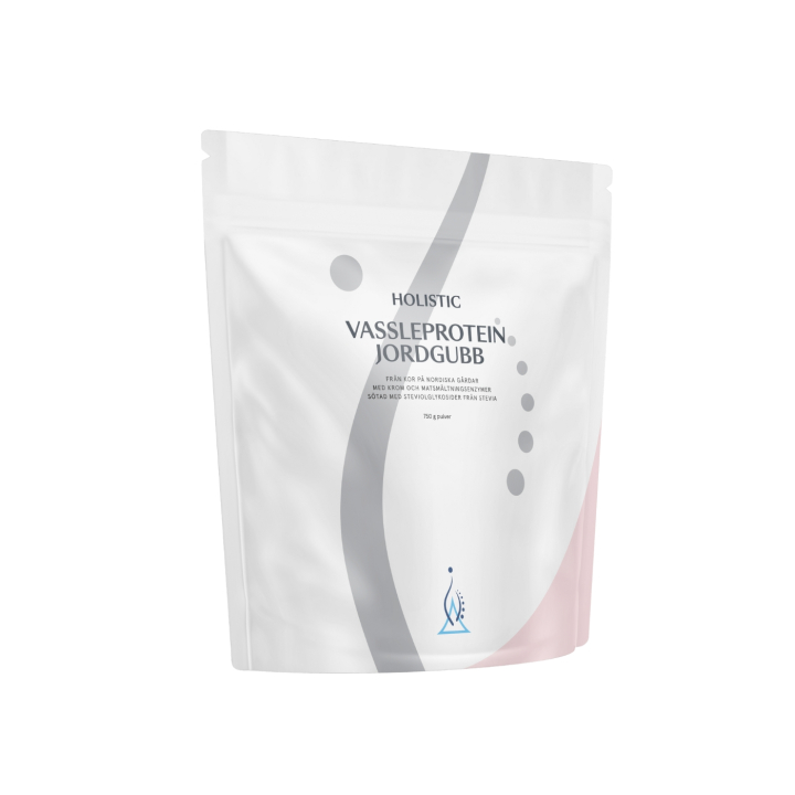 Holistic Valleprotein Jordbær 750g i gruppen Råvarer & Drikke / Helsekost / Proteinpulver hos Rawfoodshop Scandinavia AB (10705)
