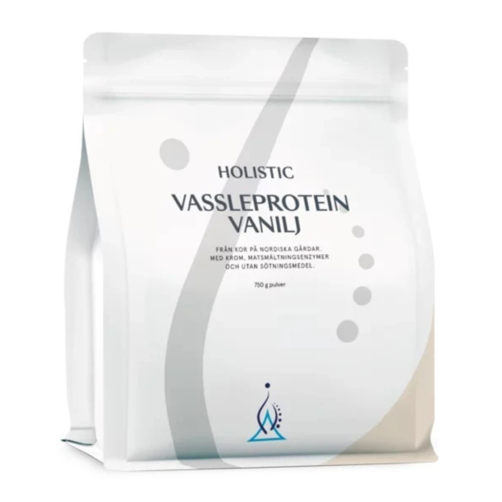 Holistic Valleprotein vanilje 750 g i gruppen Helse / Kosttilskud hos Rawfoodshop Scandinavia AB (10710)