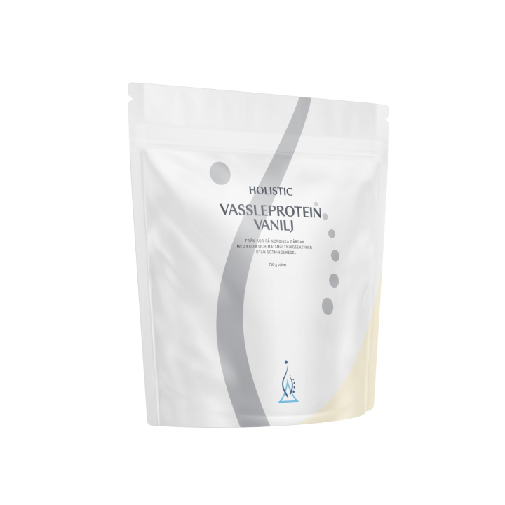 Holistic Valleprotein vanilje 750 g i gruppen Råvarer & Drikke / Helsekost / Proteinpulver hos Rawfoodshop Scandinavia AB (10710)
