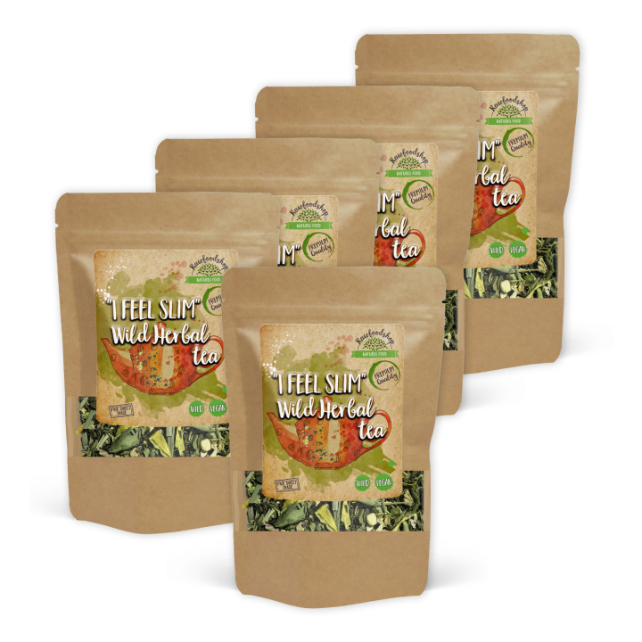 I Feel Slim Vild Urtete 100g x 5 pakker i gruppen Råvarer & Drikke / Drikkevarer / Te hos Rawfoodshop Scandinavia AB (10749-SET5)