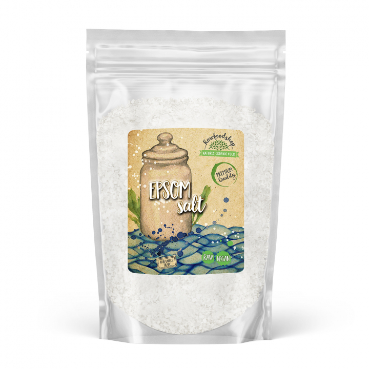 Epsom Salt 1kg i gruppen Kropspleje / DIY Råvarer / Naturlige tilsætningsstoffer hos Rawfoodshop Scandinavia AB (114443)