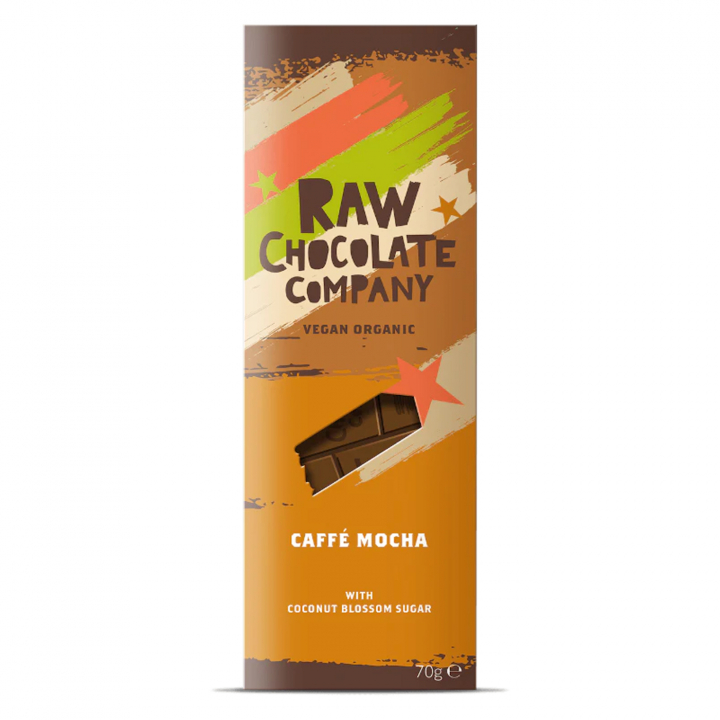 Caffé Mocha Bar RAW ØKO 70g i gruppen Råvarer & Drikke / Slik & Chokolade / Chokolade og Bars hos Rawfoodshop Scandinavia AB (1150)