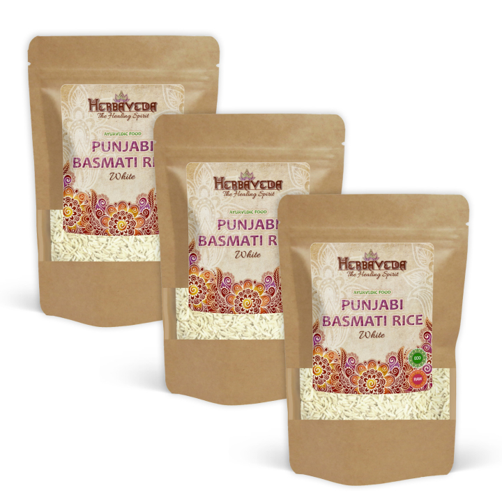 Basmatiris Punjabi Hvide ØKO 500g x 3 pakker i gruppen Råvarer & Drikke / Spisekammer / Ris & Korn hos Rawfoodshop Scandinavia AB (116020-SET3)