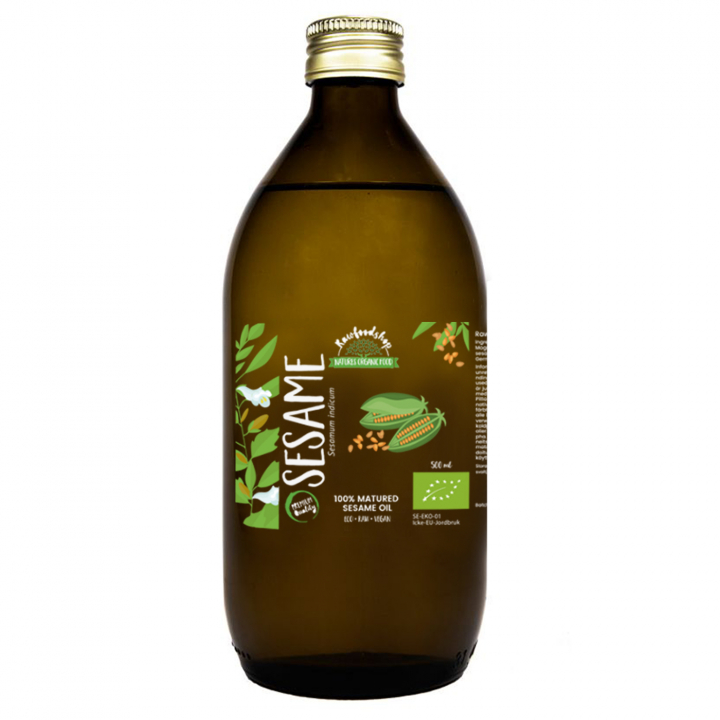 Sesamolie Moden ØKO 500ml i gruppen Kropspleje / DIY Råvarer / Vegetabilske Olier hos Rawfoodshop Scandinavia AB (125206)