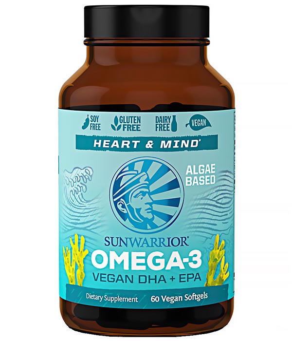 Sunwarrior Vegan Omega-3 60 softgel i gruppen Helse / Kosttilskud / Omega 3 & Fedtsyrer hos Rawfoodshop Scandinavia AB (1280)