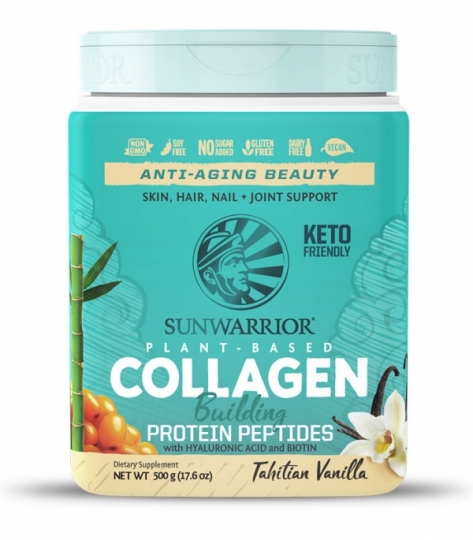 Sunwarrior Collagen Building Protein Vanilj 500g i gruppen Helse / Kosttilskud / Kollagen hos Rawfoodshop Scandinavia AB (1283)