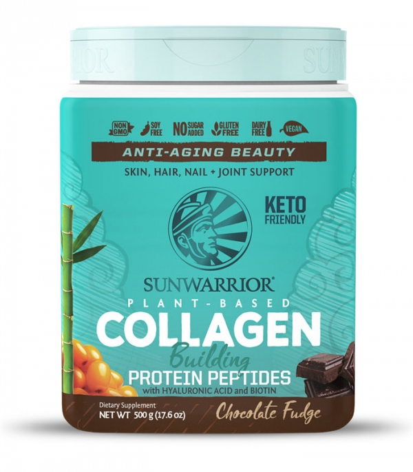 Sunwarrior Collagen Building Protein Chokolade 500g i gruppen Helse / Kosttilskud / Kollagen hos Rawfoodshop Scandinavia AB (1284)