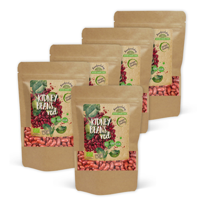 Kidneybønner Røde ØKO 1kg x 5 pakker i gruppen Råvarer & Drikke / Spisekammer / Bælgfrugter hos Rawfoodshop Scandinavia AB (130511-SET5)