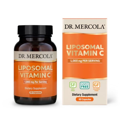 Dr. Mercola C-vitamin Liposomal 60 kapsler i gruppen Helse / Kosttilskud / Vitaminer / Enkelte vitaminer hos Rawfoodshop Scandinavia AB (1413)