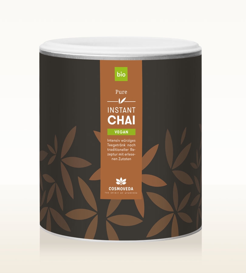 Cosmoveda Vegan Chai Pure Instant ØKO 180g i gruppen Råvarer & Drikke / Drikkevarer / Te hos Rawfoodshop Scandinavia AB (146263)