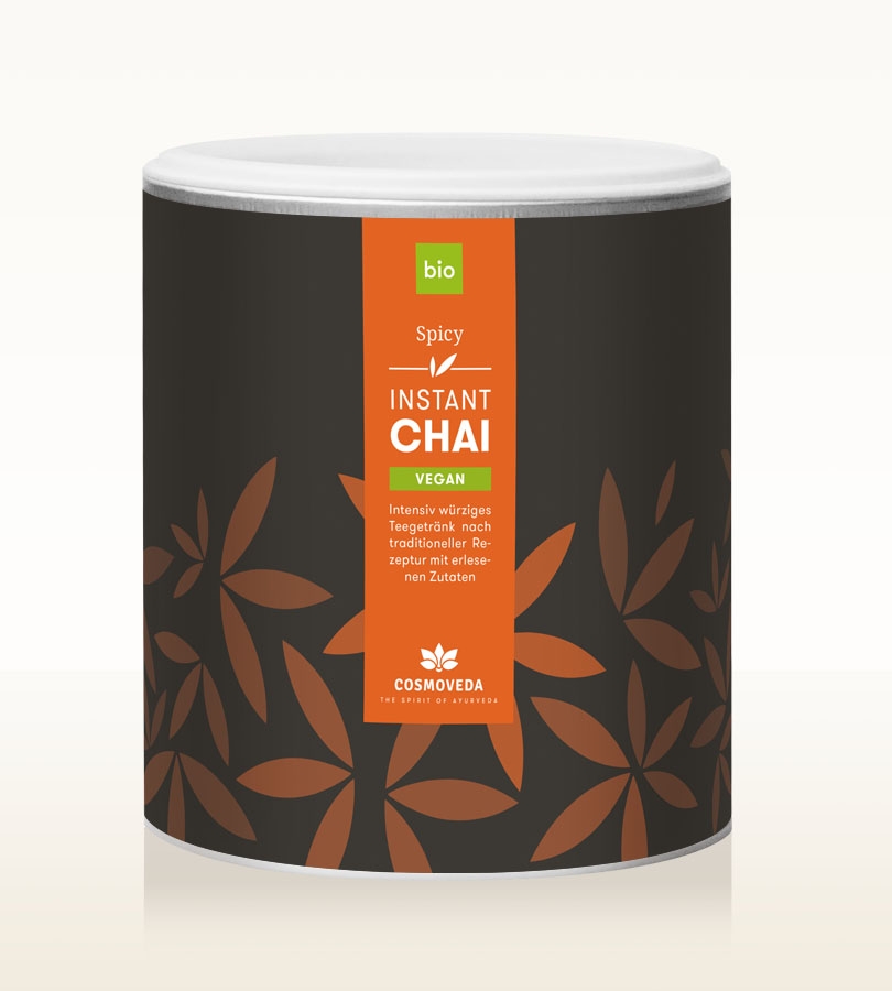 Cosmoveda Vegan Chai Spicy Instant ØKO 180g i gruppen Råvarer & Drikke / Drikkevarer / Te hos Rawfoodshop Scandinavia AB (146300)