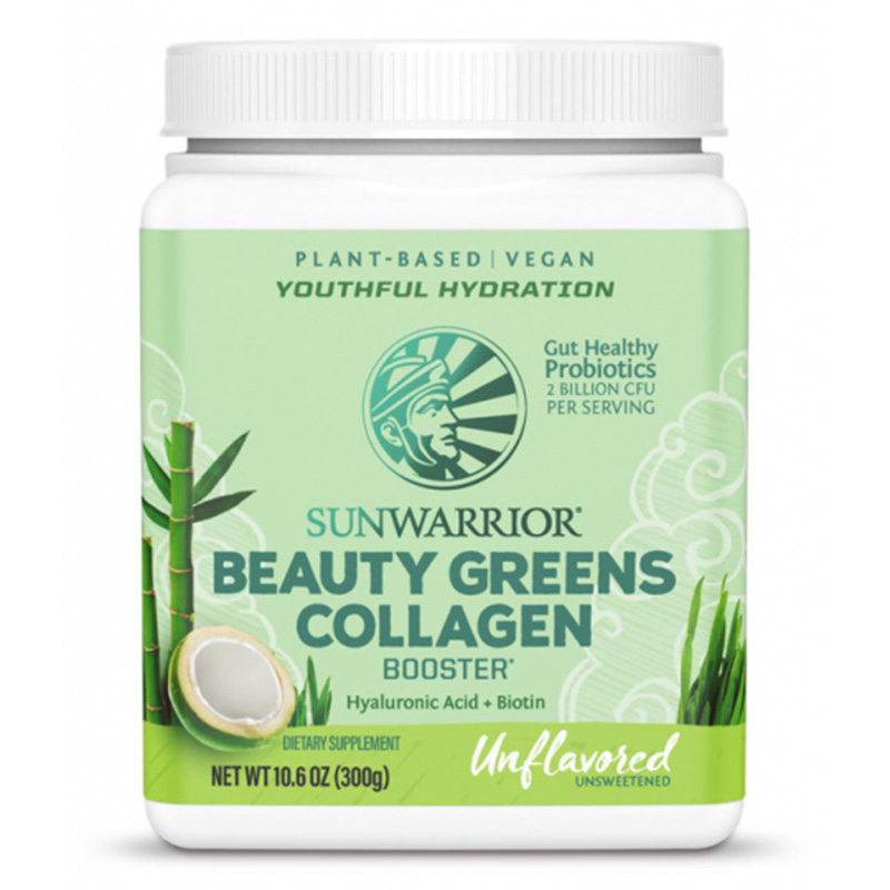 Sunwarrior Beauty Greens Collagen Booster Naturel 300g i gruppen Helse / Kosttilskud / Kollagen hos Rawfoodshop Scandinavia AB (1568)