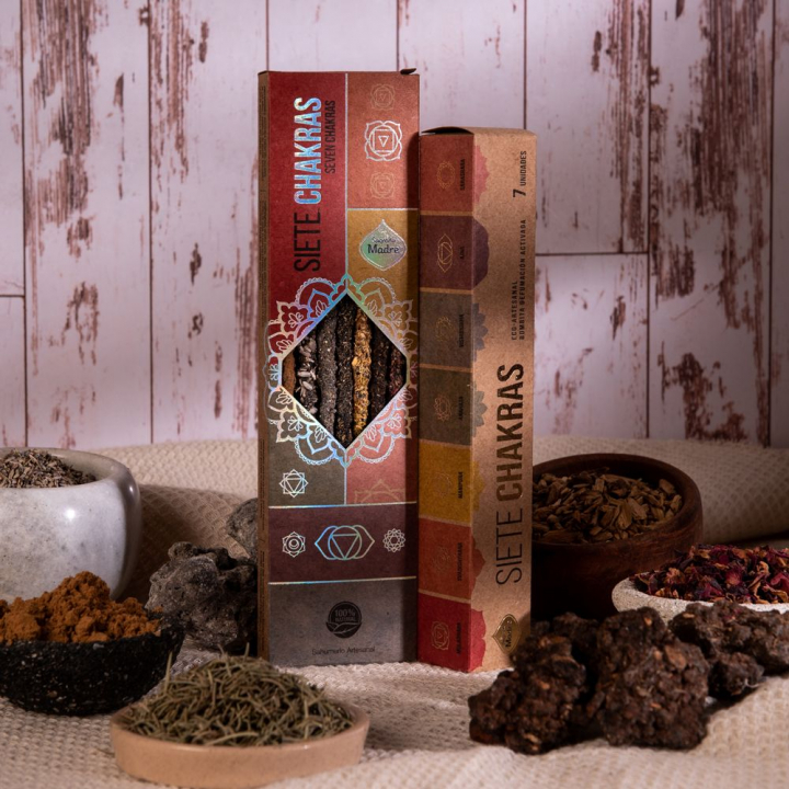 7 Chakra Incense i gruppen Hjem & Sjæl / Ritual & Ceremoni / Røgelse, Lys og Dufte hos Rawfoodshop Scandinavia AB (169-01)