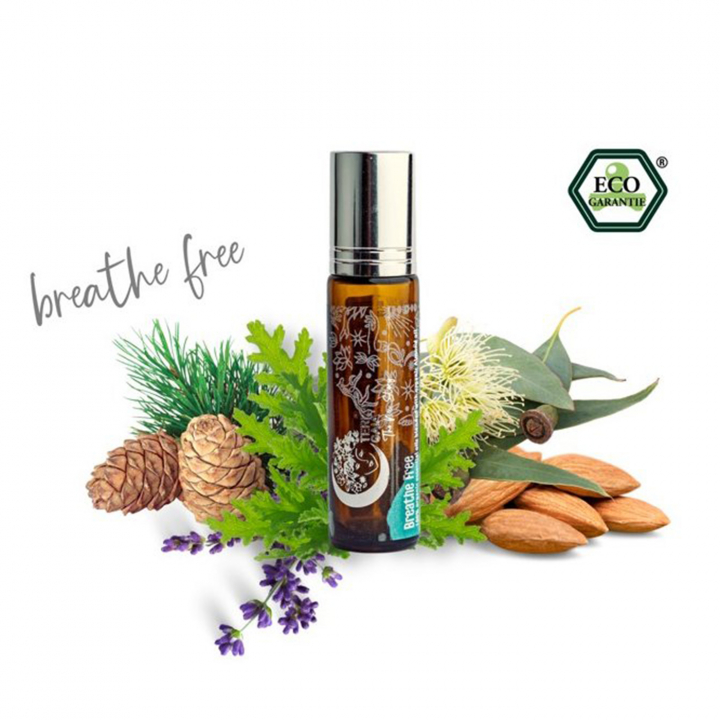 Æterisk Olie Breathe Free Roll-on ØKO 10ml i gruppen Hud & Krop / Krop / Roll on hos Rawfoodshop Scandinavia AB (17442531)