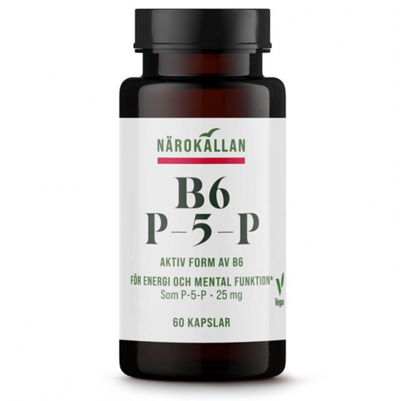 B6 P5P 25 mg i gruppen Naturlige kosttilskud / Kosttilskud / Vitaminer hos Rawfoodshop Scandinavia AB (1752)