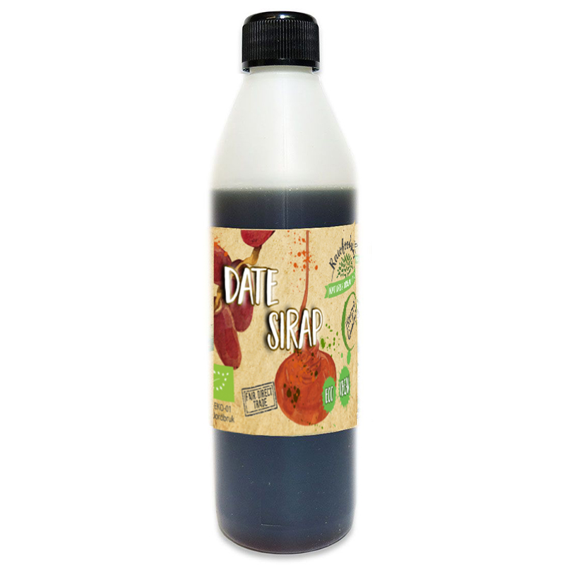 Daddel Sirup ØKO 500ml i gruppen Råvarer & Drikke / Frugt & Frugtpulver / Dadler hos Rawfoodshop Scandinavia AB (1757)