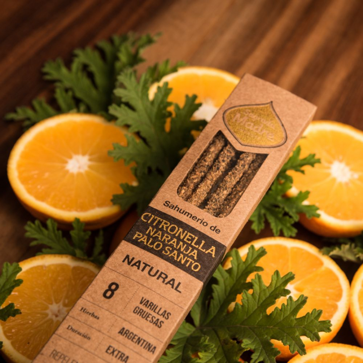 Citronella, Orange & Palo Santo røgelsespinde 8 stk i gruppen Hjem & Sjæl / Stemning & duft / Røgelse hos Rawfoodshop Scandinavia AB (18-01)