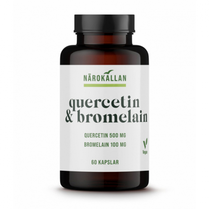 Quercetin & Bromelain 60 kaps i gruppen Helse / Anvendelsesområde / Antioxidanter hos Rawfoodshop Scandinavia AB (1822)