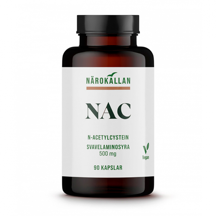 NAC 500 mg 90 kaps i gruppen Helse / Kosttilskud hos Rawfoodshop Scandinavia AB (1824)