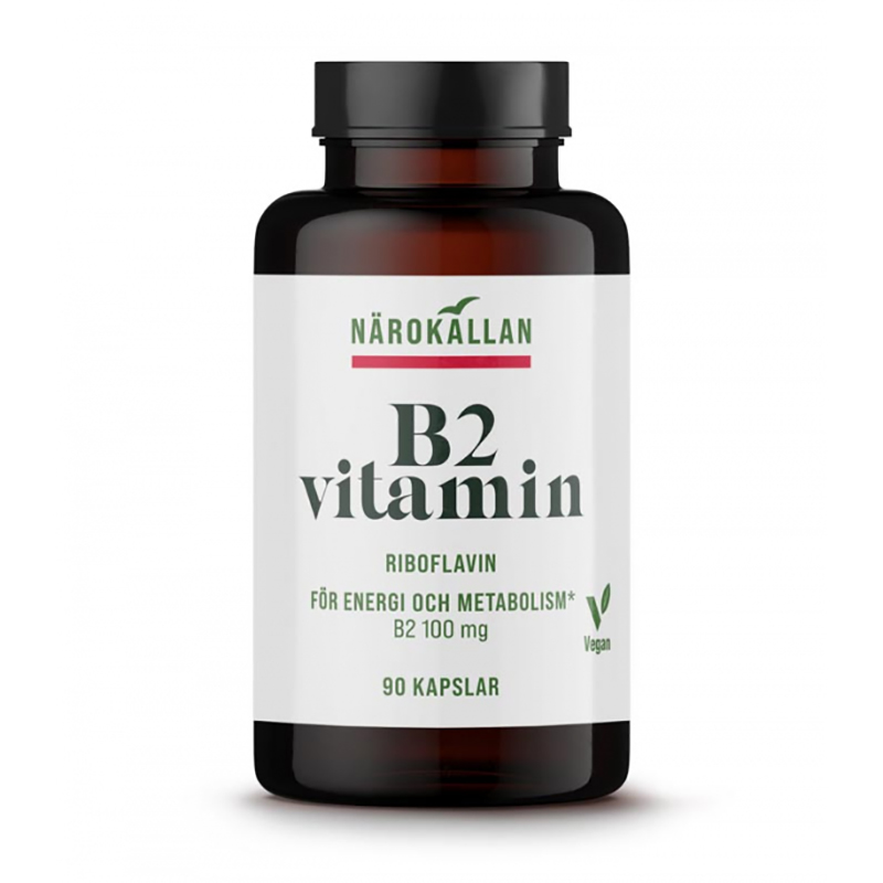 B2 Riboflavin 100 mg i gruppen Helse / Kosttilskud / Vitaminer / Enkelte vitaminer hos Rawfoodshop Scandinavia AB (1829)