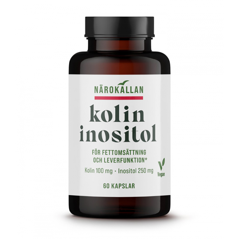Kolin & Inositol 60 kapsler i gruppen Helse / Kosttilskud hos Rawfoodshop Scandinavia AB (1879)