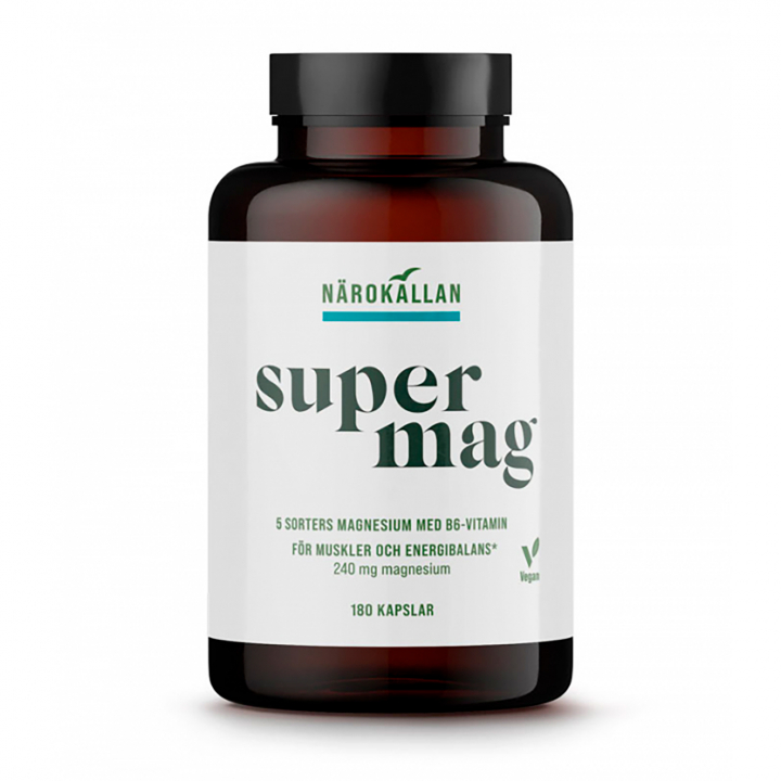 Super Mag 180 kaps i gruppen Helse / Kosttilskud hos Rawfoodshop Scandinavia AB (1893)