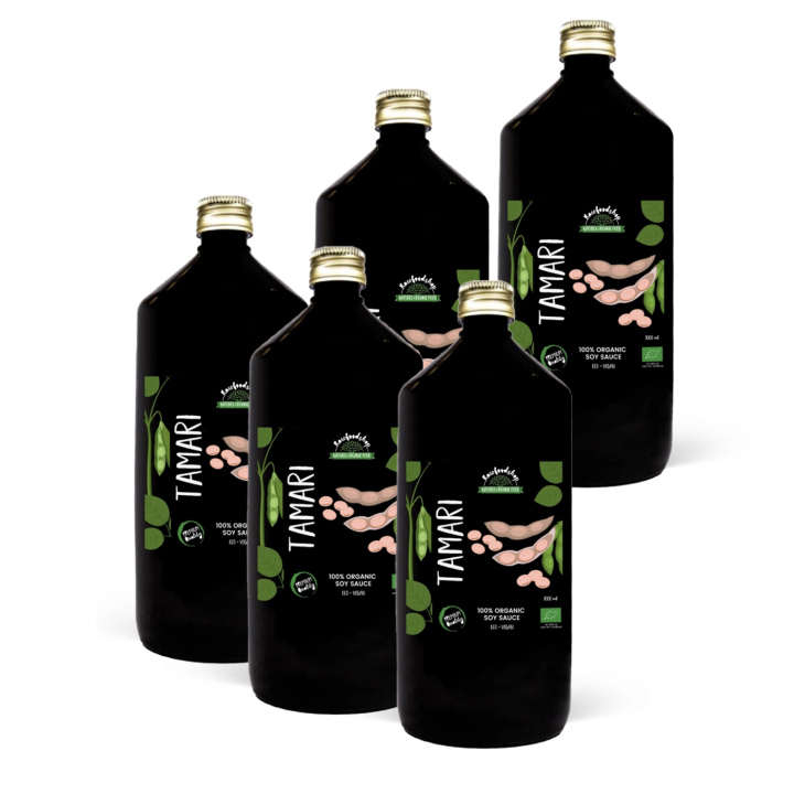 Tamari ØKO 1000ml x 5 flasker i gruppen Råvarer & Drikke / Spisekammer / Smagssætning / Soja & Saucer hos Rawfoodshop Scandinavia AB (190901000-SET5)