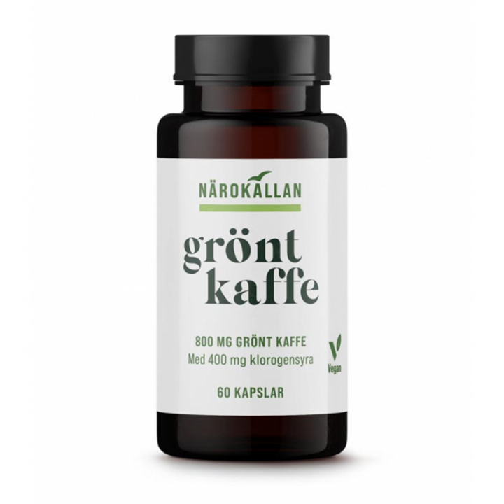 Grøn Kaffeekstrakt 60 kaps i gruppen Kosttilskud / Urter & Planter hos Rawfoodshop Scandinavia AB (1972)