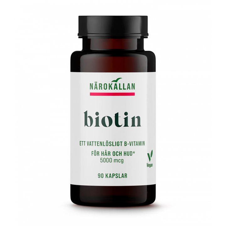 Biotin 5000mcg 90 kapsler i gruppen Helse / Kosttilskud / Vitaminer / Enkelte vitaminer hos Rawfoodshop Scandinavia AB (1979)