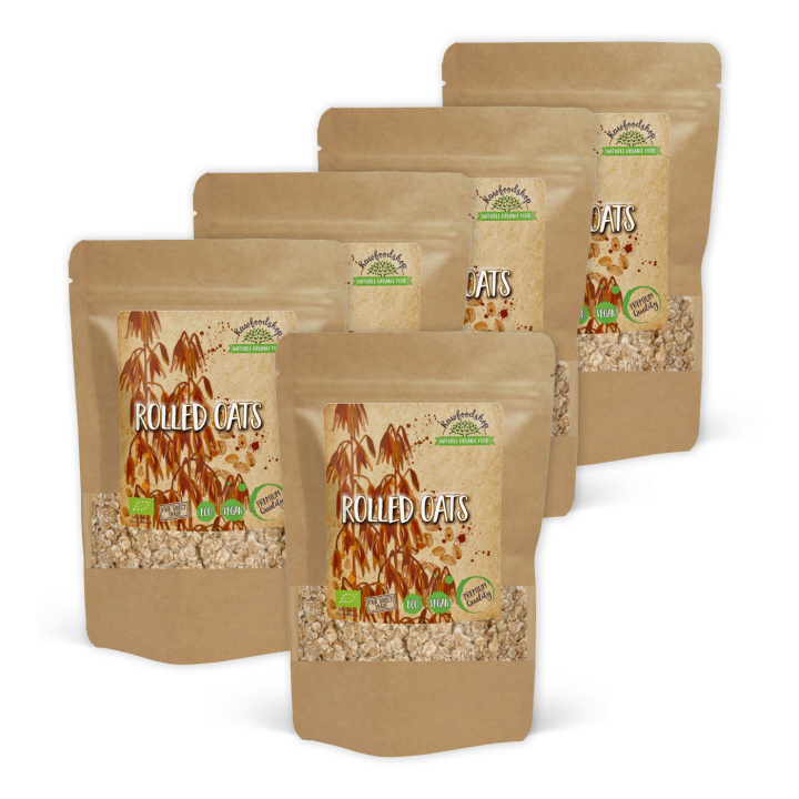 Havregryn ØKO 1kg x 5 pakker i gruppen Råvarer & Drikke / Bagning / Gryn & Flager hos Rawfoodshop Scandinavia AB (205051-SET5)
