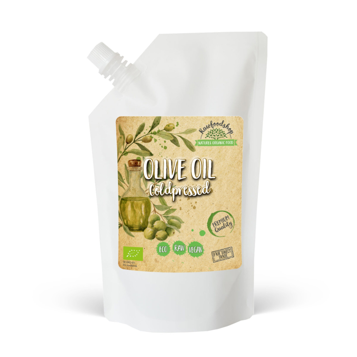 Olivenolie koldpresset ØKO 500 ml i gruppen Råvarer & Drikke / Spisekammer / Olier / Olier hos Rawfoodshop Scandinavia AB (2101233)
