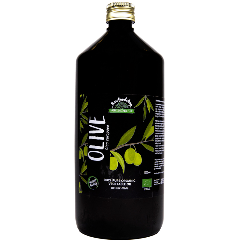 Olivenolie koldpresset ØKO 1000 ml i gruppen Råvarer & Drikke / Spisekammer / Smør & Olier / Olier hos Rawfoodshop Scandinavia AB (2101234)