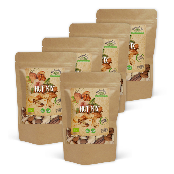 Nøddemix ØKO 500g x 5 pakker i gruppen Råvarer & Drikke / Nødder hos Rawfoodshop Scandinavia AB (2111615-SET5)
