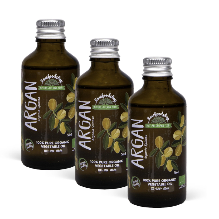 Arganolie ØKO 50ml x 3 flasker i gruppen Hud & Krop / Naturlig DIY / Vegetabilske Olier hos Rawfoodshop Scandinavia AB (2133201-SET3)
