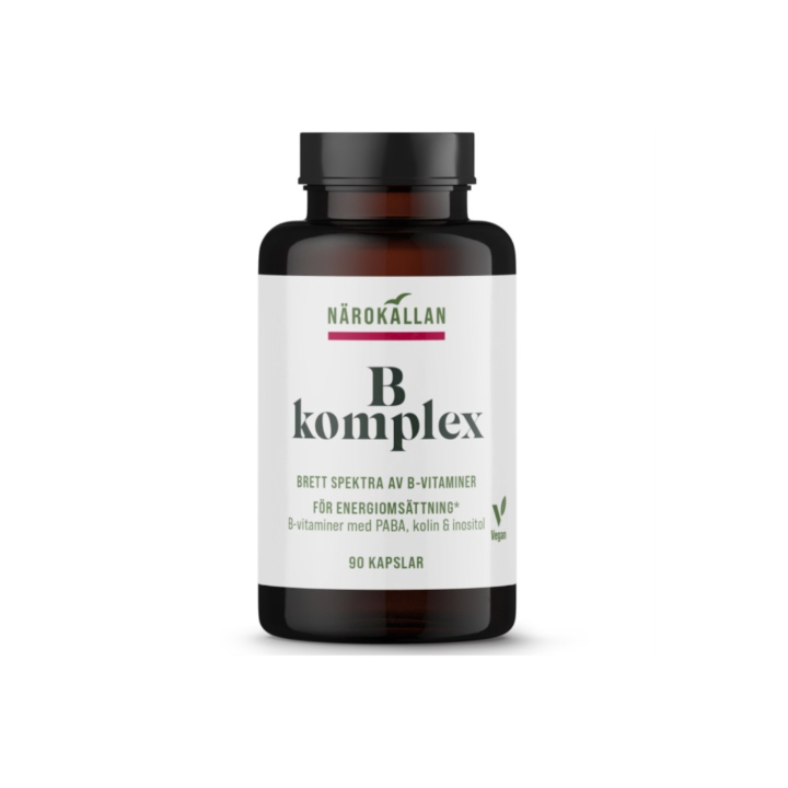 B-Komplex 90 kapsler i gruppen Kosttilskud / Vitaminer / Vitamin B hos Rawfoodshop Scandinavia AB (2157)