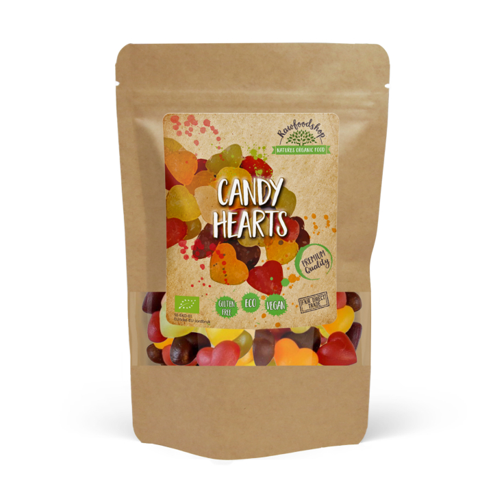 Slikhjerter ØKO 100g i gruppen Råvarer & Drikke / Slik & Chokolade / Slik hos Rawfoodshop Scandinavia AB (221891)