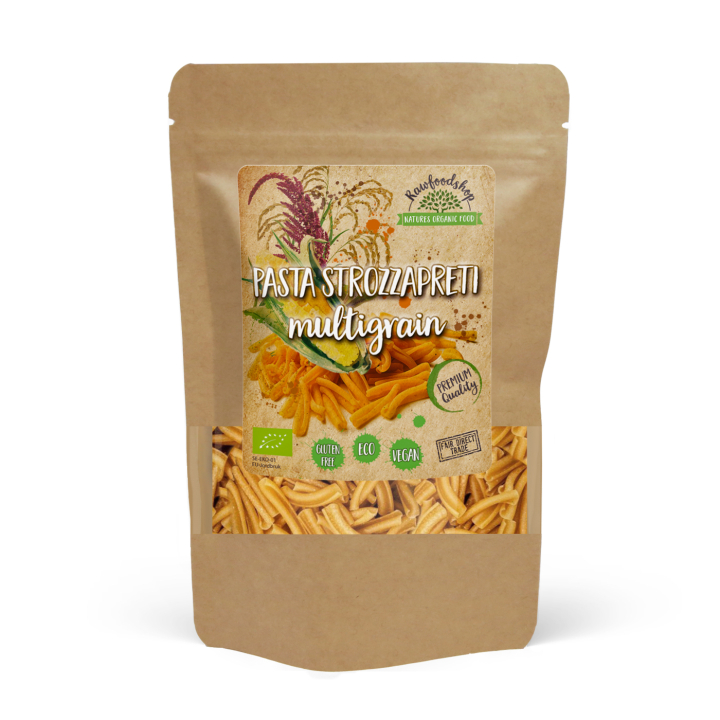 Pasta Strozzapreti Multigrain ØKO 250 g i gruppen Råvarer & Drikke / Spisekammer / Pasta & Nudler hos Rawfoodshop Scandinavia AB (22265-1)