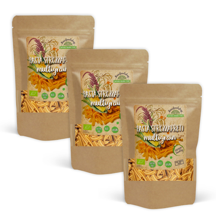 Pasta Strozzapreti Multigrain ØKO 250g x 3 pakker i gruppen Råvarer & Drikke / Spisekammer / Pasta & Nudler hos Rawfoodshop Scandinavia AB (222651-SET3)
