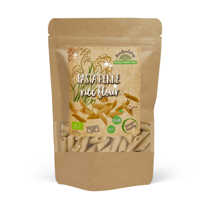 Pasta Penne Rismel ØKO 250 g i gruppen OUTLET 30-50% / Kolonialvarer 30-50% / Skafferivaror 40% hos Rawfoodshop Scandinavia AB (22266-1)