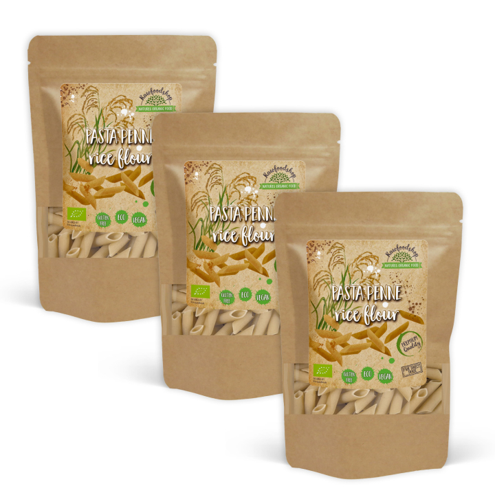 Pasta Penne Rismel ØKO 250g x 3 pakker i gruppen Råvarer & Drikke / Spisekammer / Pasta & Nudler hos Rawfoodshop Scandinavia AB (222661-SET3)