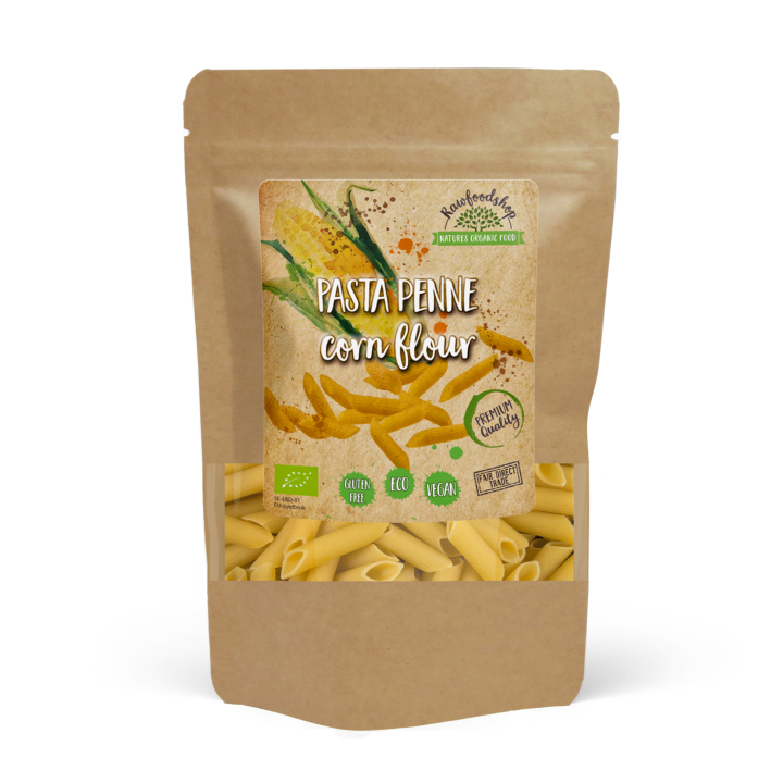 Pasta Penne Majsmel ØKO 250 g i gruppen Råvarer & Drikke / Spisekammer / Pasta & Nudler hos Rawfoodshop Scandinavia AB (22267-1)
